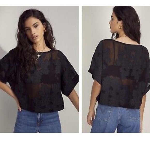 🍄Aritzia Wilfred Black Blayze Blouse - Picture 16 of 16